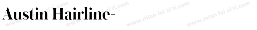 Austin Hairline字体转换